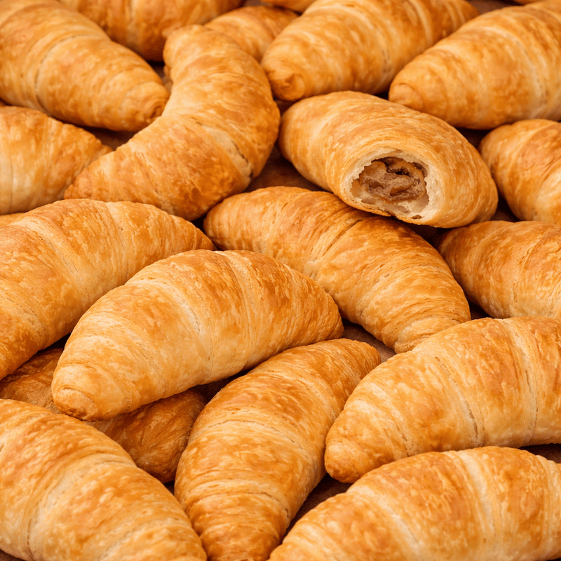 Croissant Marshmallow Recheados de Chocolate