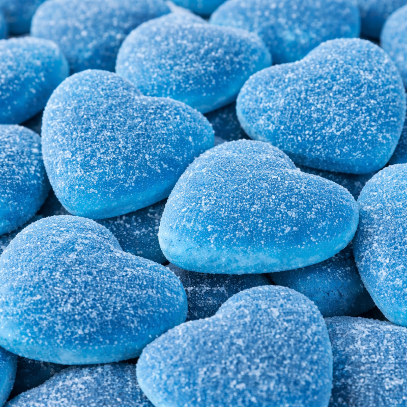 Corações de Framboesa Recheados