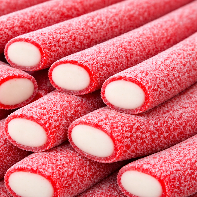 Tubo Morango Ácido Jumbo